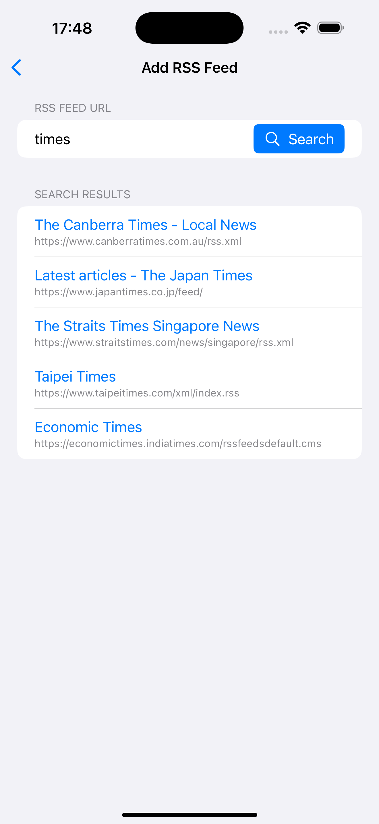 Add Feed